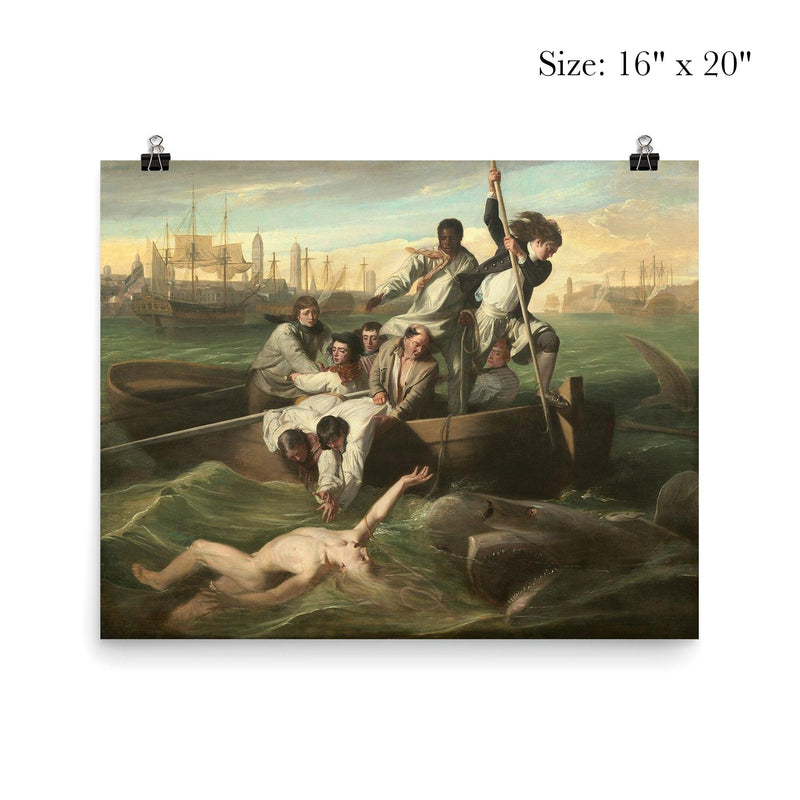 Watson and the Shark by John Singleton Copley, 1778 poster 2
