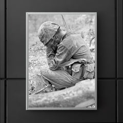 Weary Marine Weeping Amid Rubble After Battle for Hill 200, August 1944 poster 5