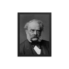 Werner von Siemens framed print on a plain backdrop in size 12"x16".