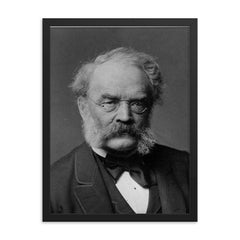 Werner von Siemens framed print on a plain backdrop in size 18"x24".