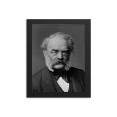 Werner von Siemens framed print on a plain backdrop in size 8"x10".