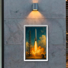 Wernher von Braun excluded replace with Robert Goddard launch poster 2