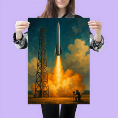 Wernher von Braun excluded replace with Robert Goddard launch poster 3