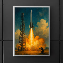 Wernher von Braun excluded replace with Robert Goddard launch poster 5