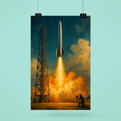 Wernher von Braun excluded replace with Robert Goddard launch poster 6