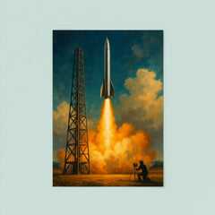 Wernher von Braun excluded replace with Robert Goddard launch poster 8