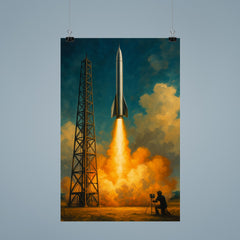Wernher von Braun excluded replace with Robert Goddard launch poster 9