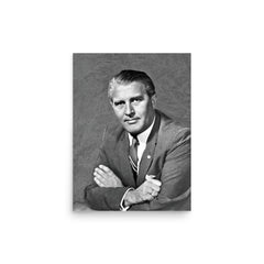 Wernher von Braun poster on a plain backdrop in size 12"x16".