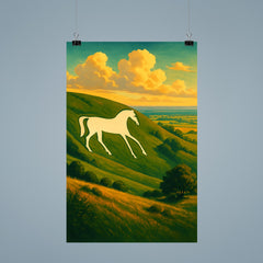 Westbury White Horse England poster 9