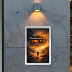 What disturbs you trains you Epictetus paraphrased poster 2