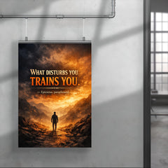 What disturbs you trains you Epictetus paraphrased poster 4