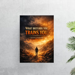 What disturbs you trains you Epictetus paraphrased poster 7