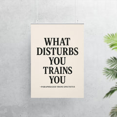 What disturbs you trains you paraphrased from Epictetus poster 7