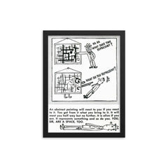 What Does This Represent? USA, 1940s framed print on a plain backdrop in size 12"x16".