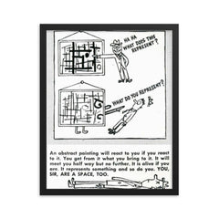 What Does This Represent? USA, 1940s framed print on a plain backdrop in size 16"x20".