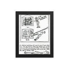 What Does This Represent? USA, 1940s framed print on a plain backdrop in size 8"x10".