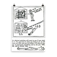 What Does This Represent? USA, 1940s poster on a plain backdrop in size 8"x10".