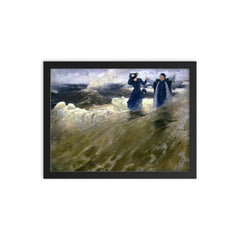 What Freedom! by Ilya Repin, 1903 framed print on a plain backdrop in size 12"x16".