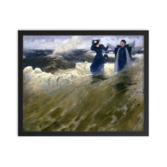 What Freedom! by Ilya Repin, 1903 framed print on a plain backdrop in size 16"x20".