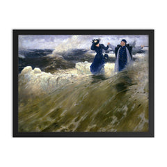 What Freedom! by Ilya Repin, 1903 framed print on a plain backdrop in size 18"x24".
