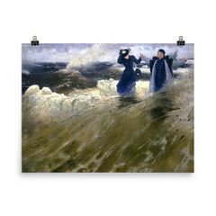 What Freedom! by Ilya Repin, 1903 poster on a plain backdrop in size 8"x10".