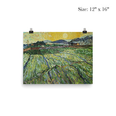 Wheat Field at Sunrise by Vincent van Gogh, 1889 poster 3