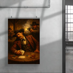 Wild Bill Hickok dead man's hand saloon scene poster 4