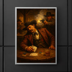 Wild Bill Hickok dead man's hand saloon scene poster 5