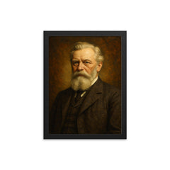 Wilhelm Maybach framed print on a plain backdrop in size 12"x16".