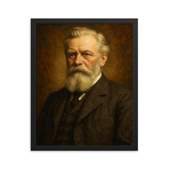 Wilhelm Maybach framed print on a plain backdrop in size 16"x20".