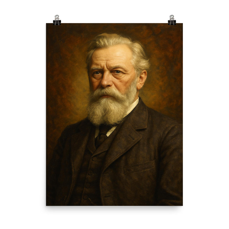 Wilhelm Maybach poster on a plain backdrop in size 8