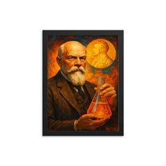 Wilhelm Ostwald framed print on a plain backdrop in size 12"x16".