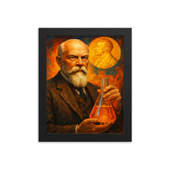 Wilhelm Ostwald framed print on a plain backdrop in size 8"x10".