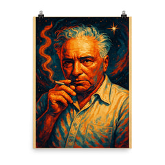 Wilhelm Reich poster on a plain backdrop in size 8"x10".