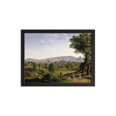Wilhelmshöhe by Johann Erdmann Hummel, Germany framed print on a plain backdrop in size 12"x16".