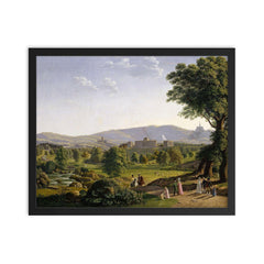 Wilhelmshöhe by Johann Erdmann Hummel, Germany framed print on a plain backdrop in size 16"x20".