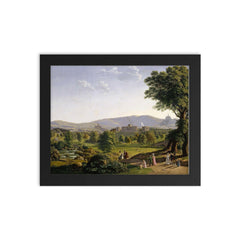 Wilhelmshöhe by Johann Erdmann Hummel, Germany framed print on a plain backdrop in size 8"x10".
