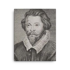 William Byrd canvas print on a plain backdrop in size 16"x20".