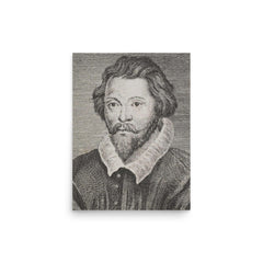 William Byrd poster on a plain backdrop in size 12"x16".