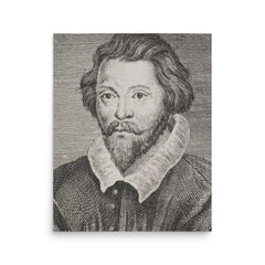 William Byrd poster on a plain backdrop in size 16"x20".