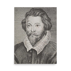 William Byrd poster on a plain backdrop in size 18"x24".