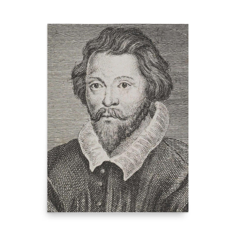 William Byrd poster on a plain backdrop in size 18