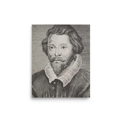 William Byrd poster on a plain backdrop in size 8"x10".