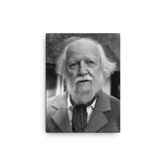 William Golding canvas print on a plain backdrop in size 12"x16".