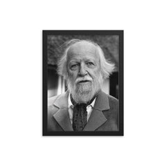 William Golding framed print on a plain backdrop in size 12"x16".