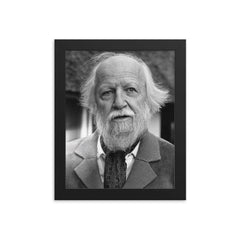 William Golding framed print on a plain backdrop in size 8"x10".