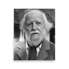 William Golding poster on a plain backdrop in size 16"x20".