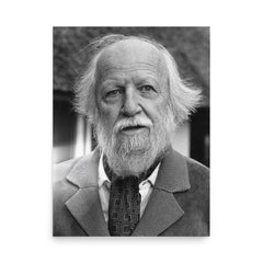 William Golding poster on a plain backdrop in size 18"x24".