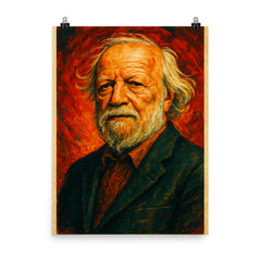 William Golding poster on a plain backdrop in size 8"x10".
