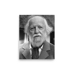 William Golding poster on a plain backdrop in size 8"x10".